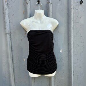 Halston Heritage strapless ruched top, BNWT, Small